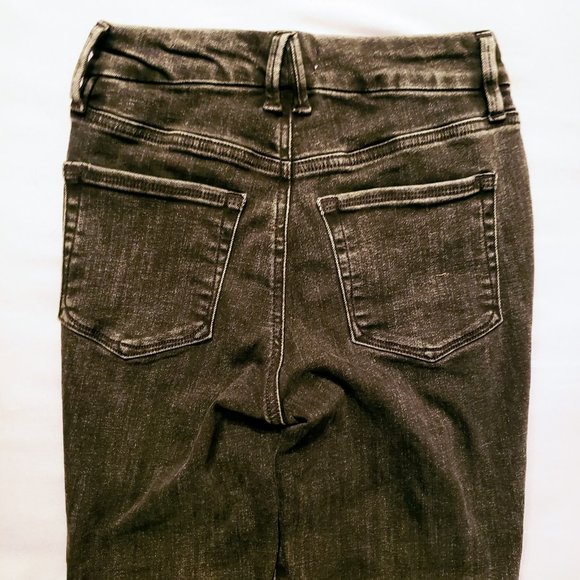 GOOD AMERICAN Skinny Jeans, Black Cotton High Rise Button Fly Pocket Casual 0/25 - Picture 6 of 16